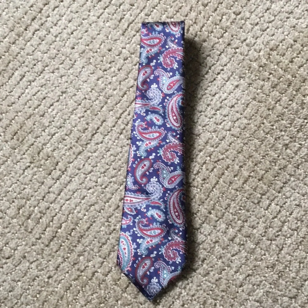 Paisley Blue and Red boy’s tie